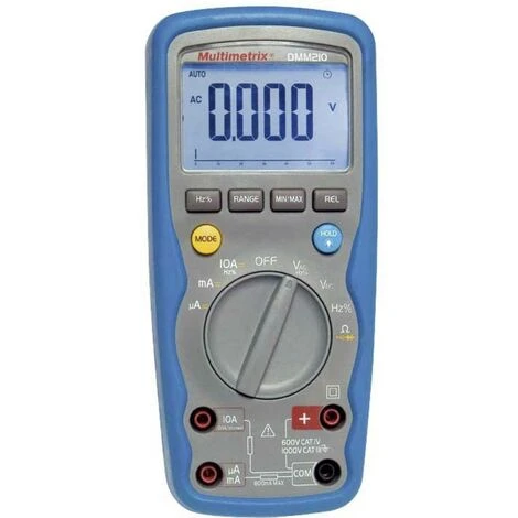 Multimètre Multimetrix DMM 210 Numérique étanche (IP67) CAT III 1000 V, CAT IV 600 V Affichage (nombre De Points): 6000 1 Multimètre Multimetrix DMM 210 Numérique étanche (IP67) CAT III 1000 V, CAT IV 600 V Affichage (nombre De Points): 6000