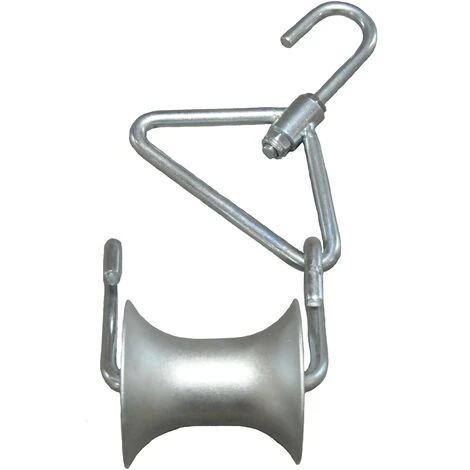 MILNOV Poulie PTT Chape Ouvrante Réa ACIER Passage 50 Mm 2 MILNOV Poulie PTT Chape Ouvrante Réa ACIER Passage 50 Mm – Image 2