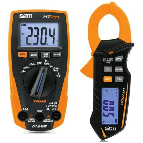 HT ITALIA Starterkit HT Multimètre Numérique HT211 Et Pince De Courant HT7OO5 HA002110 1 HT ITALIA Starterkit HT Multimètre Numérique HT211 Et Pince De Courant HT7OO5 HA002110