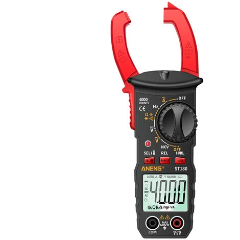 Aneng St180 4000 Comtes Numerique Pince Multimetre Ncv Testeur Compteur Universel Testeur Testeur De Courant Clamp -30 ~ 1000 ℃ Temperature Resistance Capacitance Frequence Diode Mesure, Rouge 2 Aneng St180 4000 Comtes Numerique Pince Multimetre Ncv Testeur Compteur Universel Testeur Testeur De Courant Clamp -30 ~ 1000 ℃ Temperature Resistance Capacitance Frequence Diode Mesure, Rouge – Image 2