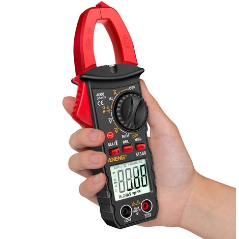Aneng St180 4000 Comtes Numerique Pince Multimetre Ncv Testeur Compteur Universel Testeur Testeur De Courant Clamp -30 ~ 1000 ℃ Temperature Resistance Capacitance Frequence Diode Mesure, Rouge 4 Aneng St180 4000 Comtes Numerique Pince Multimetre Ncv Testeur Compteur Universel Testeur Testeur De Courant Clamp -30 ~ 1000 ℃ Temperature Resistance Capacitance Frequence Diode Mesure, Rouge – Image 4