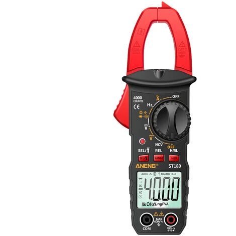 Aneng St180 4000 Comtes Numerique Pince Multimetre Ncv Testeur Compteur Universel Testeur Testeur De Courant Clamp -30 ~ 1000 ℃ Temperature Resistance Capacitance Frequence Diode Mesure, Rouge 5 Aneng St180 4000 Comtes Numerique Pince Multimetre Ncv Testeur Compteur Universel Testeur Testeur De Courant Clamp -30 ~ 1000 ℃ Temperature Resistance Capacitance Frequence Diode Mesure, Rouge – Image 5