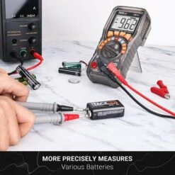 TACKLIFE Multimètre Numérique , Cordons De Test Avec Pince Crocodile, Tournevis-DM10 -Outil de l'électricien Soldes 2022 34683950 3