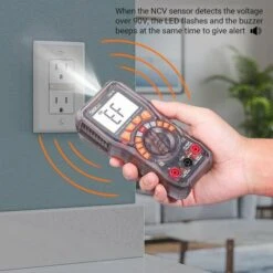 TACKLIFE Multimètre Numérique , Cordons De Test Avec Pince Crocodile, Tournevis-DM10 -Outil de l'électricien Soldes 2022 34683950 4