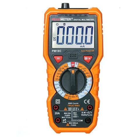 PEAKMETER PM18C Multimetre Numerique Portable De Haute Precision 1 PEAKMETER PM18C Multimetre Numerique Portable De Haute Precision