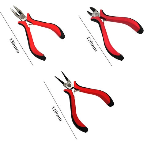 HAPPYSHOPPING Mini Pinces Pinces A Long Nez Outils De Bricolage J-ewelry Pinces Faites A La Main Pour L'artisanat Portable,modele : pince A Long Bec Rouge - Modele : pince A Long Bec Rouge 2 HAPPYSHOPPING Mini Pinces Pinces A Long Nez Outils De Bricolage J-ewelry Pinces Faites A La Main Pour L'artisanat Portable,modele : pince A Long Bec Rouge - Modele : pince A Long Bec Rouge – Image 2