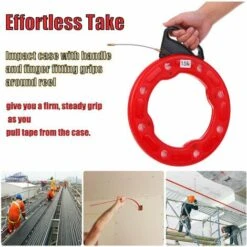 HAPPYSHOPPING Extracteur De Cable Electrique Conducteur D'extracteur De Bobine De Bande De Poisson De Fibre De Verre De 15M Avec Le Cas D'impact Extracteur De Fil Electrique Ou De Communication Utilisation Pour Le Plafond De Cloison Seche Sous Le Conduit Ou Le Tuyau De 7 HAPPYSHOPPING Extracteur De Cable Electrique Conducteur D'extracteur De Bobine De Bande De Poisson De Fibre De Verre De 15M Avec Le Cas D'impact Extracteur De Fil Electrique Ou De Communication Utilisation Pour Le Plafond De Cloison Seche Sous Le Conduit Ou Le Tuyau De -Outil de l'électricien Soldes 2022 35833023 3
