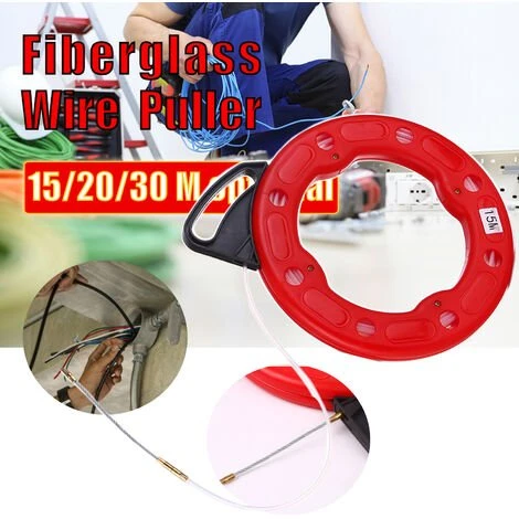 HAPPYSHOPPING Extracteur De Cable Electrique Conducteur D'extracteur De Bobine De Bande De Poisson De Fibre De Verre De 15M Avec Le Cas D'impact Extracteur De Fil Electrique Ou De Communication Utilisation Pour Le Plafond De Cloison Seche Sous Le Conduit Ou Le Tuyau De 4 HAPPYSHOPPING Extracteur De Cable Electrique Conducteur D'extracteur De Bobine De Bande De Poisson De Fibre De Verre De 15M Avec Le Cas D'impact Extracteur De Fil Electrique Ou De Communication Utilisation Pour Le Plafond De Cloison Seche Sous Le Conduit Ou Le Tuyau De – Image 4
