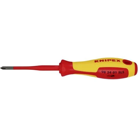 Knipex VDE Tournevis Pozidriv/à Fente Taille (tournevis) PH 1 Longueur De La Lame: 80 Mm 1 Knipex VDE Tournevis Pozidriv/à Fente Taille (tournevis) PH 1 Longueur De La Lame: 80 Mm