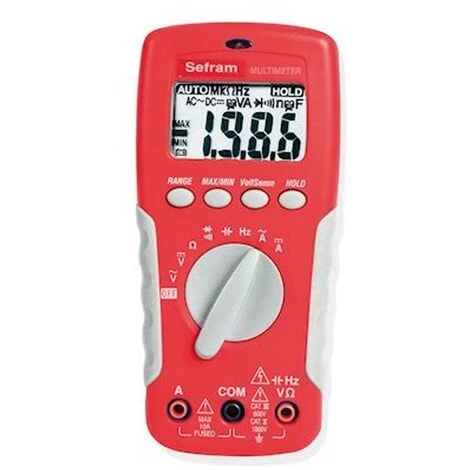 Sefram-SEFRAM7308 SEFRAM SEFRAM7308 - Multimètre Numérique De Poche 2000 Points Livré Avec Un Jeu De Cordons (SA 10 1 Sefram-SEFRAM7308 SEFRAM SEFRAM7308 - Multimètre Numérique De Poche 2000 Points Livré Avec Un Jeu De Cordons (SA 10
