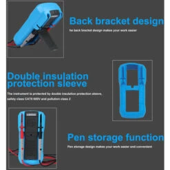ASUPERMALL Adm01 Dmm Multimetre Numerique A Main Affichage Lcd Plage Automatique Tension Ac/Dc Mesureur De Temperature Double Isolation Protection Courant, Resistance, Continuite, Frequence; Tests Diodes, Transistors, Lac Bleu 7 ASUPERMALL Adm01 Dmm Multimetre Numerique A Main Affichage Lcd Plage Automatique Tension Ac/Dc Mesureur De Temperature Double Isolation Protection Courant, Resistance, Continuite, Frequence; Tests Diodes, Transistors, Lac Bleu -Outil de l'électricien Soldes 2022 37247475 3