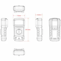ASUPERMALL Adm01 Dmm Multimetre Numerique A Main Affichage Lcd Plage Automatique Tension Ac/Dc Mesureur De Temperature Double Isolation Protection Courant, Resistance, Continuite, Frequence; Tests Diodes, Transistors, Lac Bleu 8 ASUPERMALL Adm01 Dmm Multimetre Numerique A Main Affichage Lcd Plage Automatique Tension Ac/Dc Mesureur De Temperature Double Isolation Protection Courant, Resistance, Continuite, Frequence; Tests Diodes, Transistors, Lac Bleu -Outil de l'électricien Soldes 2022 37247475 4