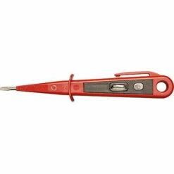 WIHA Tournevis Detecteur De Phase Rouge 125-250V, VDE/GS, Lame 3mm Longueur Totale 150 Mm