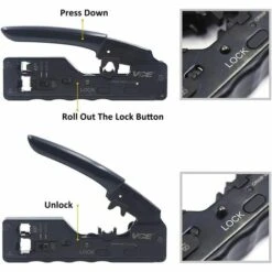 BETTERLIFE RJ45 Pince à Sertir Outil De Sertissage De Réseau Professionnel Pour Prises De Câble Ethernet RJ45 Cat7 Cat6a Cat6 Cat5 RJ11 7 BETTERLIFE RJ45 Pince à Sertir Outil De Sertissage De Réseau Professionnel Pour Prises De Câble Ethernet RJ45 Cat7 Cat6a Cat6 Cat5 RJ11 -Outil de l'électricien Soldes 2022 38684243 3