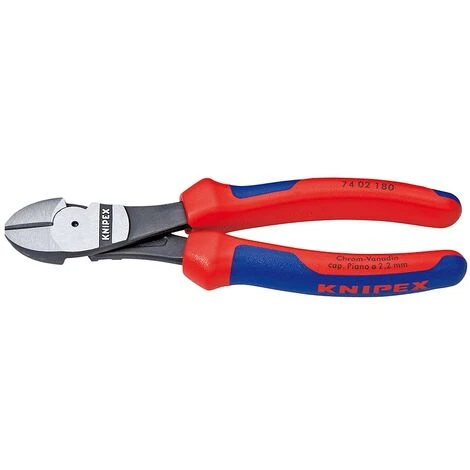 KNIPEX 74 02 140 PINCE COUPANTE DE CÔTÉ À FORTE DÉMULTIPLICATION NOIRE ATRAMENTISÉE 140 MM 1 KNIPEX 74 02 140 PINCE COUPANTE DE CÔTÉ À FORTE DÉMULTIPLICATION NOIRE ATRAMENTISÉE 140 MM