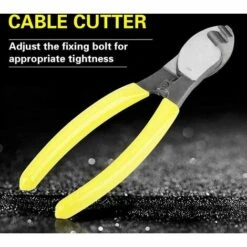 TRIOMPHE Coupe-câble Pince à Câble En Acier Au Chrome Vanadium Pince Coupante Pour Fil électrique Poignée Antidérapante Coupe-câble Pince Coupante 8 TRIOMPHE Coupe-câble Pince à Câble En Acier Au Chrome Vanadium Pince Coupante Pour Fil électrique Poignée Antidérapante Coupe-câble Pince Coupante -Outil de l'électricien Soldes 2022 39922207 4