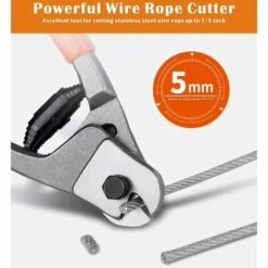 BETTERLIFE Pince Coupe-câble 205mm Acier Au Chrome Vanadium Coupeur, Convient Pour Couper Les Câbles En Cuivre, Câble En Fil D'acier, En Aluminium Et Les Câbles Electriques，（1 Pièce） -Outil de l'électricien Soldes 2022 39989300 4