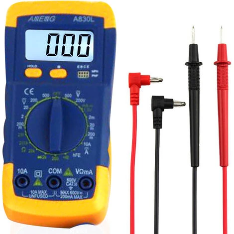 ANENG A830L Portable Digital Multimeter Multimeter Lcd Multimetre Lcd Testeur De Courant Multimetre Numerique, Bleu 1 ANENG A830L Portable Digital Multimeter Multimeter Lcd Multimetre Lcd Testeur De Courant Multimetre Numerique, Bleu