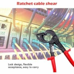 TRIOMPHE TRIO Coupe-câble à Cliquet HS 325A - Pour Couper Jusqu'à 240 Mm² - Pour Aluminium Et Cuivre（1 Article） -Outil de l'électricien Soldes 2022 40103389 3