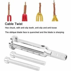 BETTERLIFE Torsion De Câble à 2 Paires, Torsion De Perceuse électrique Manuelle à 2 Fils, Dispositif De Dénudage Et D'enroulement De Fil, Outils à Main, Pour Le Câblage De La Boîte De Câblage -Outil de l'électricien Soldes 2022 42049992 4