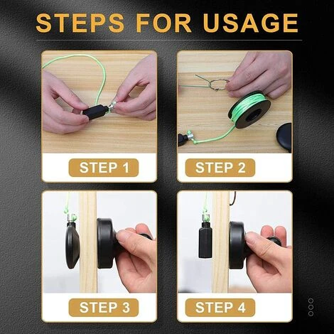 LANGRAY Tire Fil Magnetique, Ensemble De Tire-Fils MagnéTiques Avec Utilisé Pour ELectricien/Dispositif De Course De CâBle De RéParation Cadeau Pour Mari/PèRe 5 LANGRAY Tire Fil Magnetique, Ensemble De Tire-Fils MagnéTiques Avec Utilisé Pour ELectricien/Dispositif De Course De CâBle De RéParation Cadeau Pour Mari/PèRe – Image 5