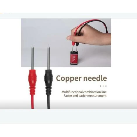 THSINDE Cordons De Test Multimetre ,ensemble De Sondes De Test Electroniques 16 En 1 10A/92cm 2 THSINDE Cordons De Test Multimetre ,ensemble De Sondes De Test Electroniques 16 En 1 10A/92cm – Image 2