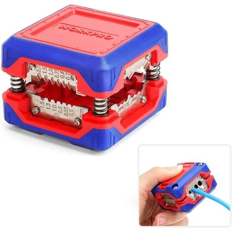 TANABATA Pince à Dénuder Dénudeur Pince à Dénuder Innovante, Boîte Magique, Outil De Dégainage Pour Câble Massif 6-24 AWG, SAT/RG6, RG59 Câble Basse Tension Universel 4-16 Mm² 1 TANABATA Pince à Dénuder Dénudeur Pince à Dénuder Innovante, Boîte Magique, Outil De Dégainage Pour Câble Massif 6-24 AWG, SAT/RG6, RG59 Câble Basse Tension Universel 4-16 Mm²