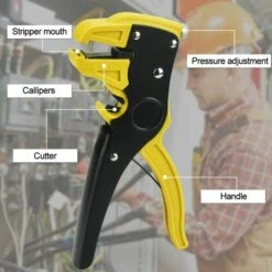 TANABATA Pince à Dénuder Pince à Dénuder Automatique De 0,2 à 6 Mm - Pince à Dénuder Réglable Et Isolée - Pour Réparation électrique Domestique Industrielle Professionnelle (jaune-noir) 8 TANABATA Pince à Dénuder Pince à Dénuder Automatique De 0,2 à 6 Mm - Pince à Dénuder Réglable Et Isolée - Pour Réparation électrique Domestique Industrielle Professionnelle (jaune-noir) -Outil de l'électricien Soldes 2022 43012238 4