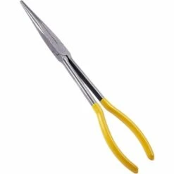 TANABATA Outil à Main à Pince à Bec Droit Extra Long De 11 Pouces Jaune + Argent -Outil de l'électricien Soldes 2022 43485936 3