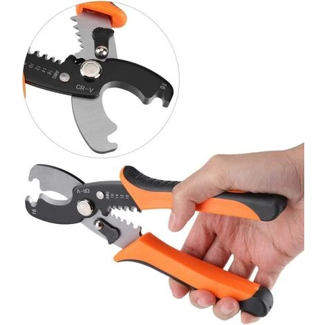 TANABATA Pince à Dénuder, Pince à Dénuder Et à Sertir, Pince à Dénuder Et à Sertir Multifonctionnelle, Pince à Sertir Et à Sertir, Pince à Main Pour électricien 2 TANABATA Pince à Dénuder, Pince à Dénuder Et à Sertir, Pince à Dénuder Et à Sertir Multifonctionnelle, Pince à Sertir Et à Sertir, Pince à Main Pour électricien – Image 2