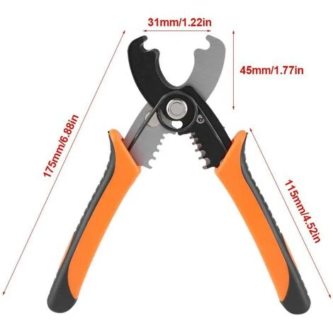 TANABATA Pince à Dénuder, Pince à Dénuder Et à Sertir, Pince à Dénuder Et à Sertir Multifonctionnelle, Pince à Sertir Et à Sertir, Pince à Main Pour électricien 4 TANABATA Pince à Dénuder, Pince à Dénuder Et à Sertir, Pince à Dénuder Et à Sertir Multifonctionnelle, Pince à Sertir Et à Sertir, Pince à Main Pour électricien – Image 4