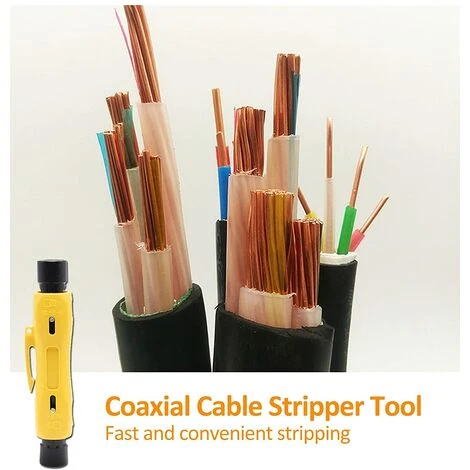 BARES Fil à Dénuder-pince à Dénuder à Main Pour Dénudeur De Câble Coaxial, Pour Outil De Réparation D'électricien RG59 RG11 RG7 RG6 5 BARES Fil à Dénuder-pince à Dénuder à Main Pour Dénudeur De Câble Coaxial, Pour Outil De Réparation D'électricien RG59 RG11 RG7 RG6 – Image 5