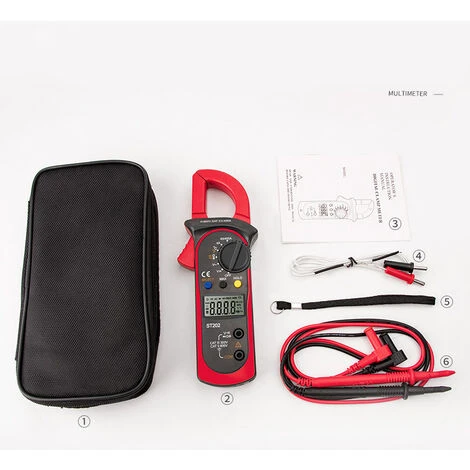 ELLE Pince Ampèremétrique Numérique, Multimètre De Mesure Automatique Et Voltmètre, Mesure Testeur De Tension, Courant Alternatif, Résistance, Continuité, Test De Diodes 2 ELLE Pince Ampèremétrique Numérique, Multimètre De Mesure Automatique Et Voltmètre, Mesure Testeur De Tension, Courant Alternatif, Résistance, Continuité, Test De Diodes – Image 2