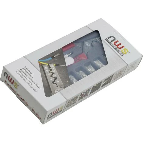 NWS 143B Jeu De Pinces à Sertir 502 Pièces Pour Embouts De Câble 0.5 à 16 Mm² Assortiment Dembouts Inclus 1 NWS 143B Jeu De Pinces à Sertir 502 Pièces Pour Embouts De Câble 0.5 à 16 Mm² Assortiment Dembouts Inclus