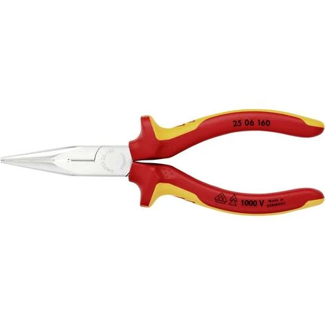 Knipex 25 06 160 VDE Pince Plate à Becs Ronds Droite 160 Mm 4 Knipex 25 06 160 VDE Pince Plate à Becs Ronds Droite 160 Mm – Image 4