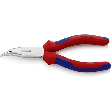 Knipex 25 25 160 Pour Lélectronique Et La Mécanique De Précision Pince Plate à Becs Ronds Coudée à 40° 160 Mm 1 Knipex 25 25 160 Pour Lélectronique Et La Mécanique De Précision Pince Plate à Becs Ronds Coudée à 40° 160 Mm