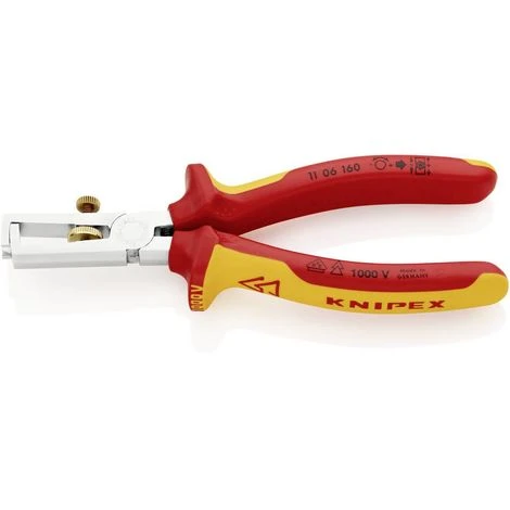 Knipex Knipex-Werk 11 06 160 Pince à Dénuder 10 Mm² (max) 7 AWG (max) 5 Mm (max) 2 Knipex Knipex-Werk 11 06 160 Pince à Dénuder 10 Mm² (max) 7 AWG (max) 5 Mm (max) – Image 2