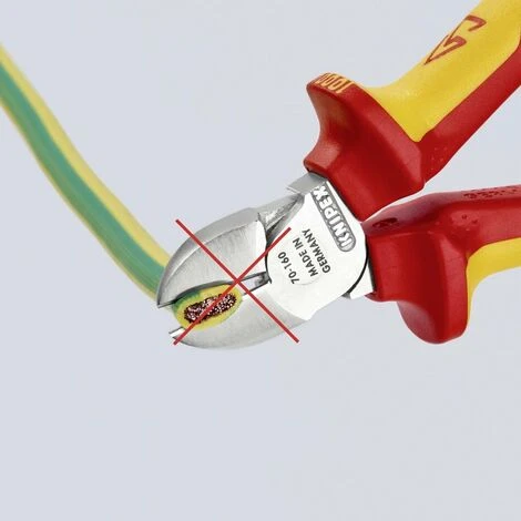 Pince Coupante Diagonale Avec Facette Knipex 70 06 160 160 Mm 1 Pc(s) 4 Pince Coupante Diagonale Avec Facette Knipex 70 06 160 160 Mm 1 Pc(s) – Image 4