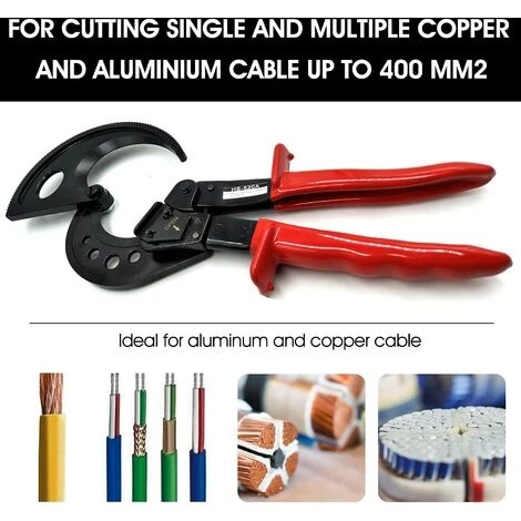 AIDUCHO Coupe-câble à Cliquet En Aluminium Et Cuivre (400 Mm²) 2 AIDUCHO Coupe-câble à Cliquet En Aluminium Et Cuivre (400 Mm²) – Image 2