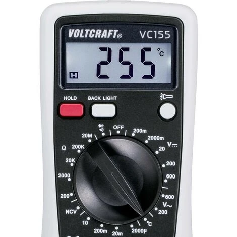 Multimètre VOLTCRAFT VC155 Numérique CAT III 600 V Affichage (nombre De Points): 2000 4 Multimètre VOLTCRAFT VC155 Numérique CAT III 600 V Affichage (nombre De Points): 2000 – Image 4