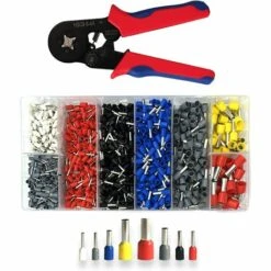 Pince A Sertir Avec 1250 Connecteurs à Sertir 0.25mm² à 10mm² Pour Bornes De Outil De Sertissage De Pince électricien, Outils, Bornes électriques GrooFoo