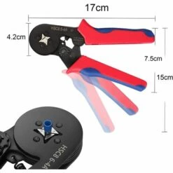 Pince A Sertir Avec 1250 Connecteurs à Sertir 0.25mm² à 10mm² Pour Bornes De Outil De Sertissage De Pince électricien, Outils, Bornes électriques GrooFoo -Outil de l'électricien Soldes 2022 44189385 3