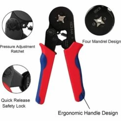 Pince A Sertir Avec 1250 Connecteurs à Sertir 0.25mm² à 10mm² Pour Bornes De Outil De Sertissage De Pince électricien, Outils, Bornes électriques GrooFoo -Outil de l'électricien Soldes 2022 44189385 4