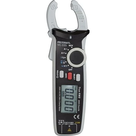 Pince Ampèremétrique VOLTCRAFT VC-335 Numérique CAT II 600 V, CAT III 300 V Affichage (nombre De Points): 2000 2 Pince Ampèremétrique VOLTCRAFT VC-335 Numérique CAT II 600 V, CAT III 300 V Affichage (nombre De Points): 2000 – Image 2