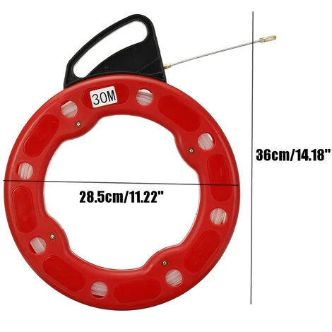 30M 3mm Extracteur Trainage Fibre De Verre Câble Tire-fil Rodder électricien Jmax 2 30M 3mm Extracteur Trainage Fibre De Verre Câble Tire-fil Rodder électricien Jmax – Image 2