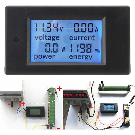 DC 100A Ampèremètre Testeur Numérique LED Compteur De Puissance Moniteur Voltmètre D'énergie De Puissance Jmax 1 DC 100A Ampèremètre Testeur Numérique LED Compteur De Puissance Moniteur Voltmètre D'énergie De Puissance Jmax