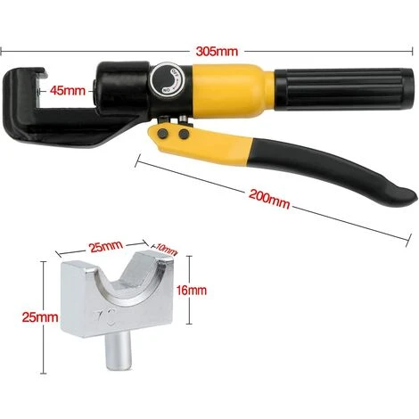 Pinces à Sertir 10 Tonnes 9 Matrices Coffret De Pince à Sertir Hydraulique ,Outil De Sertissage Hydraulique, Pince à Sertir Per Les Bornes à Cliquet Pour Câble 4-70 Mm² GrooFoo 3 Pinces à Sertir 10 Tonnes 9 Matrices Coffret De Pince à Sertir Hydraulique ,Outil De Sertissage Hydraulique, Pince à Sertir Per Les Bornes à Cliquet Pour Câble 4-70 Mm² GrooFoo – Image 3