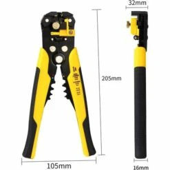 SUN FLOWER Pince à Dénuder, Pince à Coupe-câbles Dénudeur De Fils Automatique Réglable Multifonctionnel Dénudeur De Fils Pour Les Cables AWG10-24(0,2~6.0mm²), Pince à Sertir Dénudeur -Outil de l'électricien Soldes 2022 44830922 5