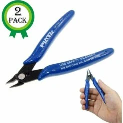 SUN FLOWER 2Pcs Mini Coupe-fil 5 Pouces, Coupe-fil De Précision, Pince Coupante Latérale Forte Et Tranchante Avec Un Ressort D'ouverture, Idéal Pour Les Besoins De Coupe Ultra-fins (Poignée Bleue) 8 SUN FLOWER 2Pcs Mini Coupe-fil 5 Pouces, Coupe-fil De Précision, Pince Coupante Latérale Forte Et Tranchante Avec Un Ressort D'ouverture, Idéal Pour Les Besoins De Coupe Ultra-fins (Poignée Bleue) -Outil de l'électricien Soldes 2022 44845997 4