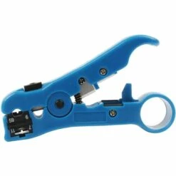 SUN FLOWER Pince à Dénuder Outil Pince à Dénuder Universelle Pour Plat Ou Rond Pour RG-59, RG-6, RG-7, RG-11, 4P / 6P / 8P; UTP/STP, Câble Réseau (bleu)
